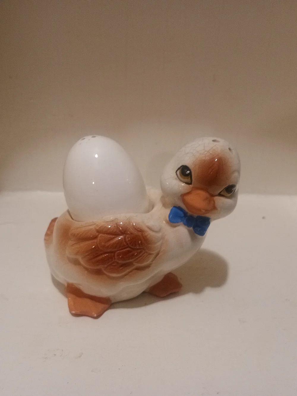 Vintage Duck Salt & Pepper Set/Egg Cup